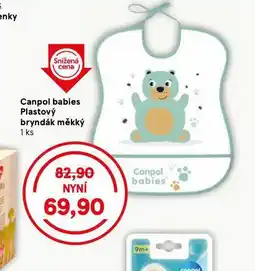 Tesco Canpol babies plastový bryndák měkký nabídka