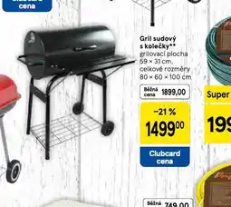 Tesco Gril sudový s kolečky nabídka