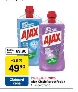 Tesco Ajax čistící prostředky nabídka