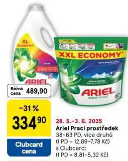 Tesco Ariel prací prostředek nabídka