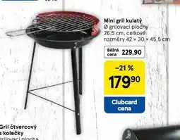 Tesco Mini gril kulatý nabídka