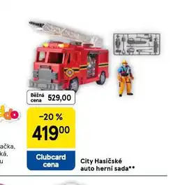Tesco City hasičské auto herní sada nabídka