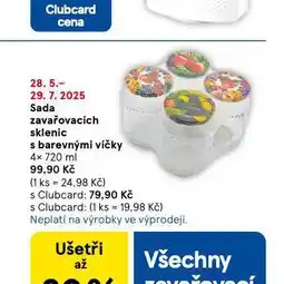 Tesco Sada zavařovacích sklenic nabídka