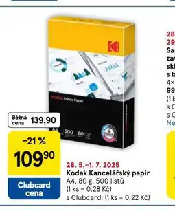 Tesco Kodak kancelářský papír nabídka