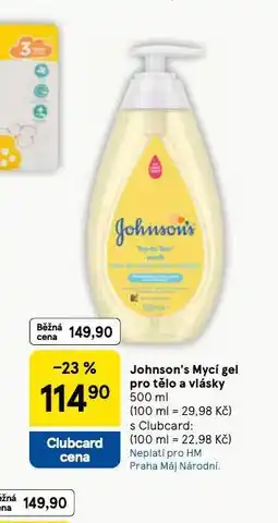 Tesco Johnson´s mycí gel pro tělo a vlásky nabídka