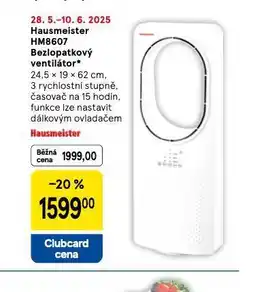 Tesco Hausmeister bezlopatkový ventilátor nabídka