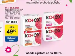 Tesco Kotex dámské vložky nabídka