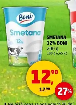Penny Market Smetana 12% boni nabídka