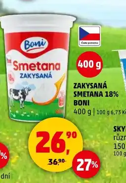 Penny Market Zakysaná smetana 18% boni nabídka