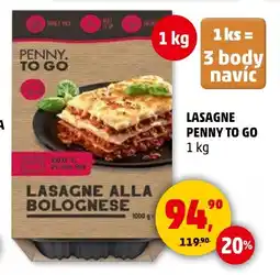 Penny Market Lasagne penny to go nabídka