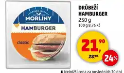Penny Market Drůbeží hamburger nabídka