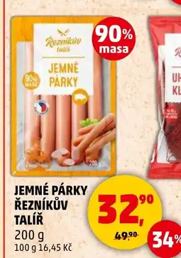 Penny Market Jemné párky řezníkův talíř nabídka