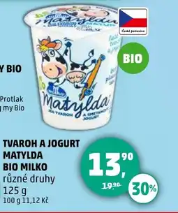 Tvaroh a jogurt matylda bio milko