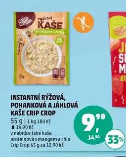 Penny Market Instantní rýžová, pohanková a jáhlová kaše crip crop nabídka