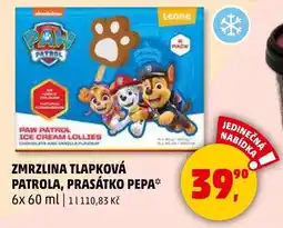 Penny Market Zmrzlina tlapková patrola, prasátko pepa nabídka
