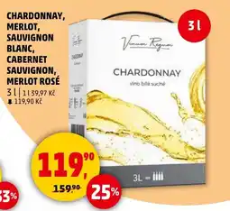 Penny Market Chardonnay, merlot, sauvignon blanc, cabernet sauvignon, merlot rosé nabídka