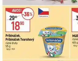 Globus Pribináček, pribináček tvarohový nabídka