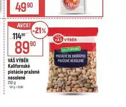 Globus Kalifornské pistácie pražené nesolené nabídka