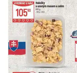 Globus Halušky s uzeným masem a zelím nabídka