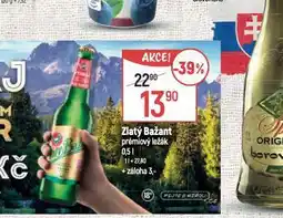 Globus Pivo zlatý bažant nabídka