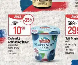Globus Zvolenský smetanový jogurt nabídka