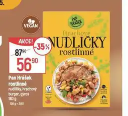 Pan hrášek rostlinné nudličky, hrachový gurger, gyros