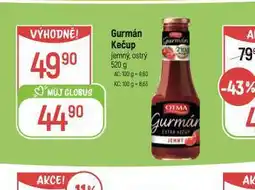 Globus Gurmán kečup nabídka