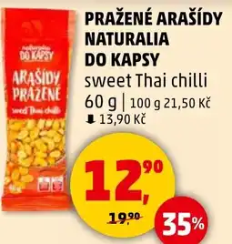 Penny Market Pražené arašídy naturalia do kapsy nabídka