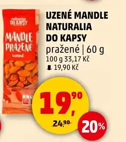 Penny Market Uzené mandle naturalia do kapsy nabídka