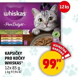 Penny Market Kapsičky pro kočky whiskas nabídka