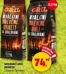Penny Market Grilovací uhlí, brikety nabídka