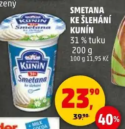 Penny Market Smetana ke šlehání kunín nabídka