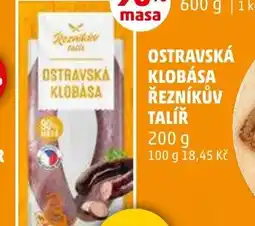 Penny Market Ostravská klobása řezníkův talíř nabídka
