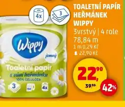 Penny Market Toaletní papír heřmánek wippy nabídka