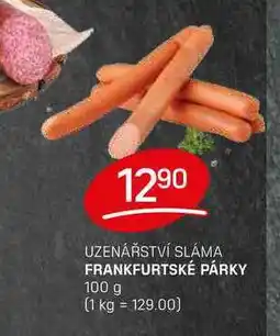 Flop FRANKFURTSKÉ PÁRKY 100 g nabídka