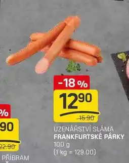 Flop FRANKFURTSKÉ PÁRKY 100 g nabídka