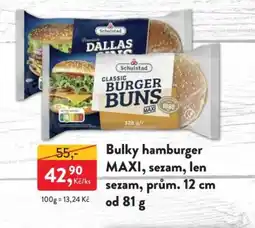 Bulky hamburger MAXI, sezam, len sezam, prům. 12 cm
