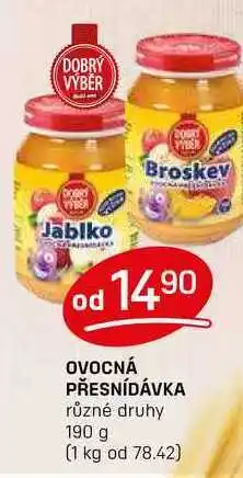 Flop OVOCNÁ PŘESNÍDÁVKA různé druhy 190 g nabídka
