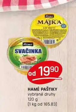 Flop HAMÉ PAŠTIKY vybrané druhy 120 g nabídka