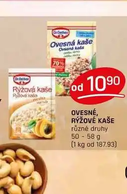 Flop OVESNÉ, RÝŽOVÉ KAŠE různé druhy 50-58 g nabídka