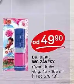 Flop DR. DEVIL WC ZÁVĚSY různé druhy 40 g nabídka
