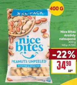 Billa Nice Bites Arašídy neloupané 400 g nabídka