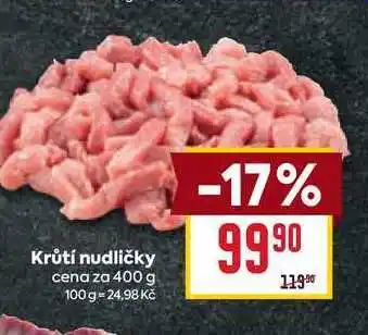 Billa Krůtí nudličky cena za 400 g nabídka