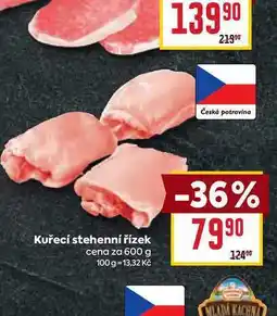 Billa Kuřecí stehenní řízek cena za 600 g nabídka