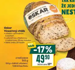 Billa Oskar Vícezrnný chléb 505g nabídka