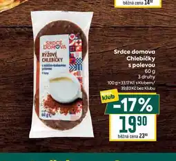 Billa Srdce domova Chlebíčky s polevou 60 g nabídka