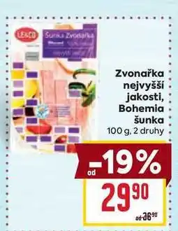 Billa Bohemia šunka 100 g nabídka