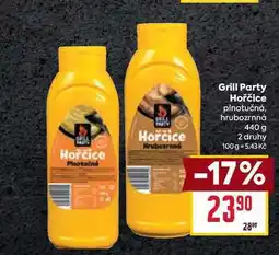 Billa Grill Party Hořčice plnotučná, hrubozrnná 440 g nabídka