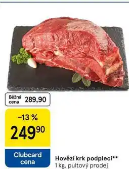 Tesco Hovězí krk podplecí, 1 kg nabídka