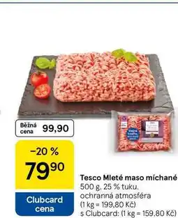 Tesco Tesco Mleté maso míchané, 500 g, 25% tuku nabídka